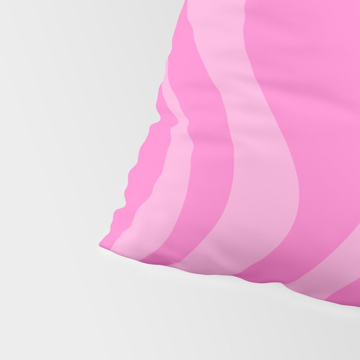 Retro Liquid Swirl Abstract Pattern in Double Y2K Pink Pillow Sham Gallery Image 4