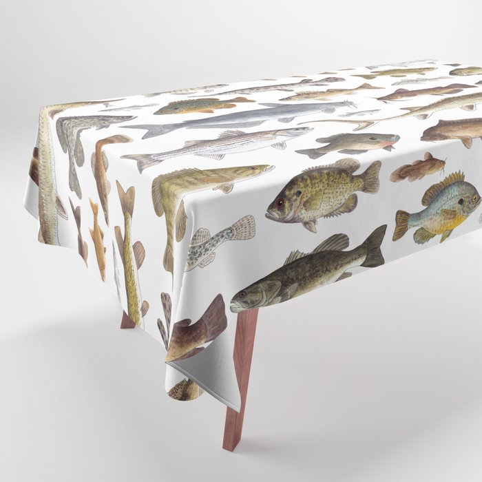 Southeast Freshwater Fish Tablecloth Gallery Image 1