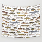 Southeast Freshwater Fish Wall Tapestry Gallery Image 4