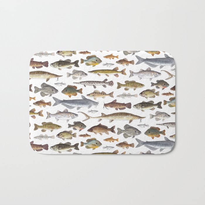 Southeast Freshwater Fish Bath Mat Gallery Image 1