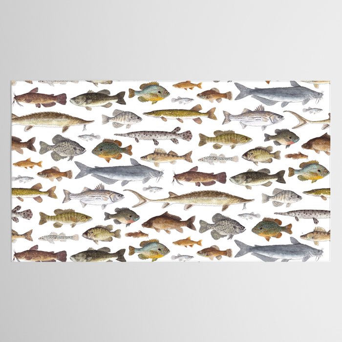 Southeast Freshwater Fish Tablecloth Gallery Image 2