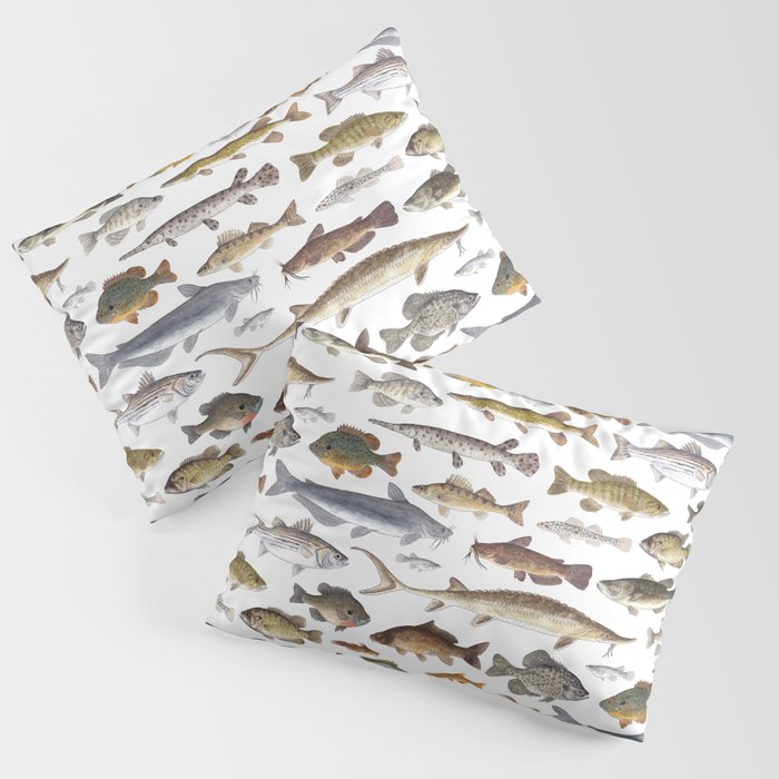Southeast Freshwater Fish Pillow Sham
