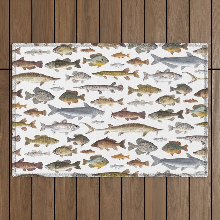 Southeast Freshwater Fish Outdoor Rug Gallery Image 1