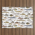 Southeast Freshwater Fish Outdoor Rug Gallery Image 1