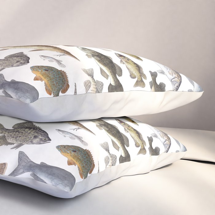 Southeast Freshwater Fish Pillow Sham Gallery Image 3