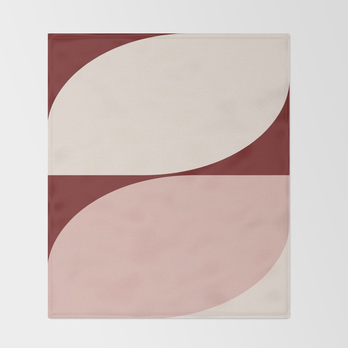 Almond Abstract XIX Throw Blanket Gallery Image 2