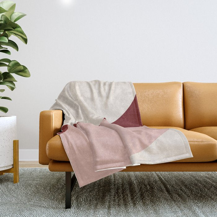 Almond Abstract XIX Throw Blanket Gallery Image 1