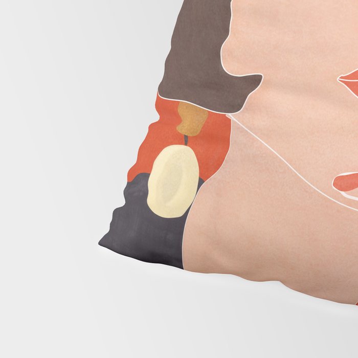 Colorful Woman Portrait Pillow Sham Gallery Image 4