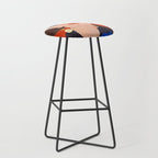 Colorful Woman Portrait Stool Gallery Image 1