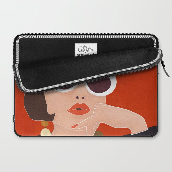 Colorful Woman Portrait Laptop Sleeve Gallery Image 2