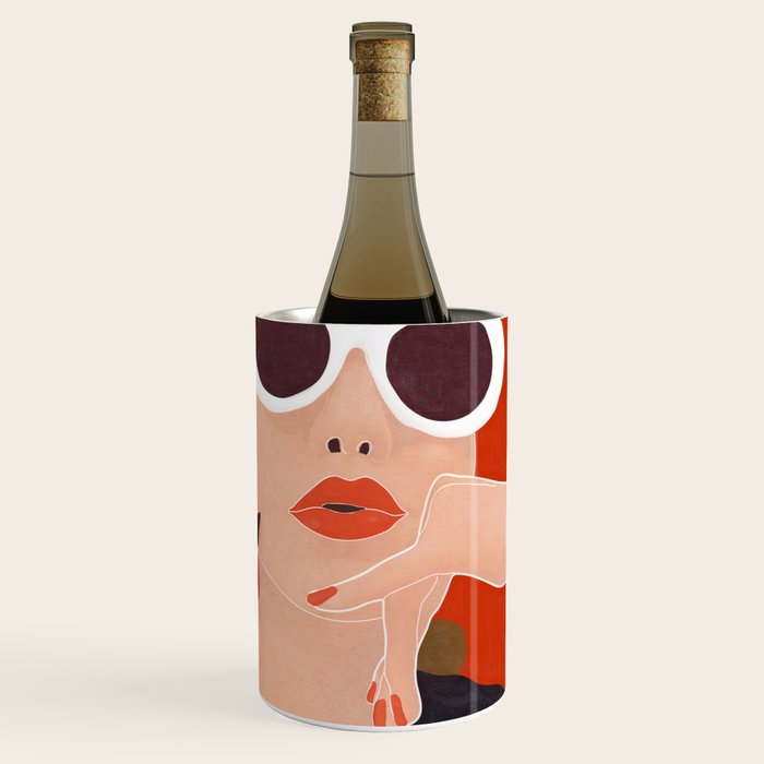 Colorful Woman Portrait Wine Chiller Gallery Image 1