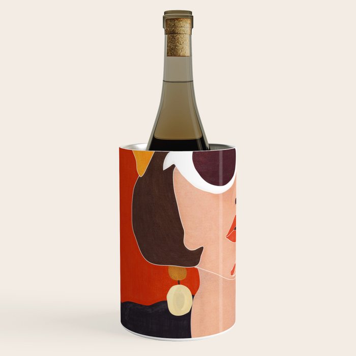 Colorful Woman Portrait Wine Chiller Gallery Image 2