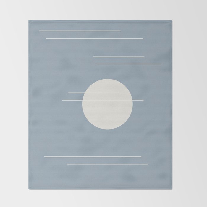 Minimal Sky Abstract XVI Throw Blanket Gallery Image 2