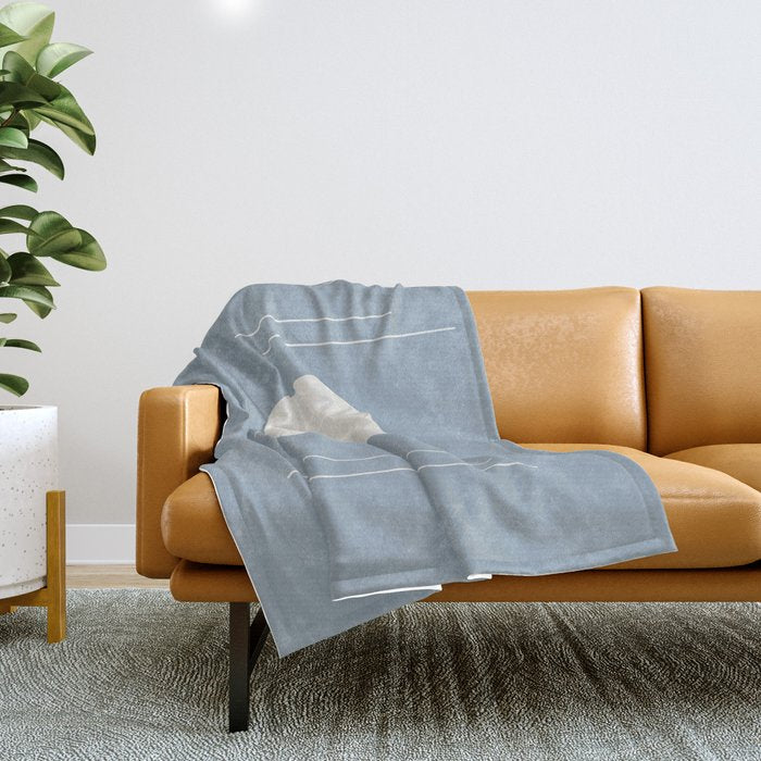 Minimal Sky Abstract XVI Throw Blanket Gallery Image 1