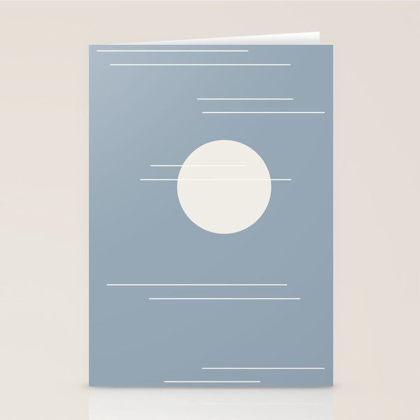 Minimal Sky Abstract XVI Stationery Card Gallery Image 2