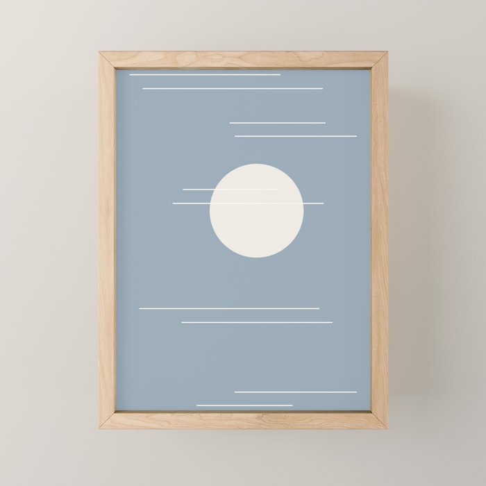 Minimal Sky Abstract XVI Mini Art Print Gallery Image 1