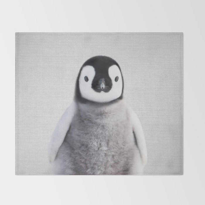 Baby Penguin - Colorful Throw Blanket Gallery Image 2