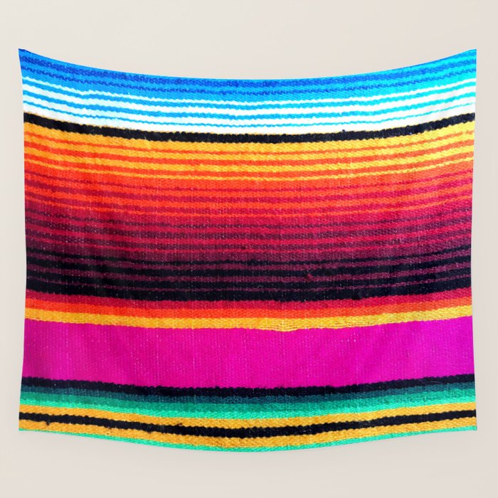 Magenta Sky Serape Wall Tapestry Gallery Image 4