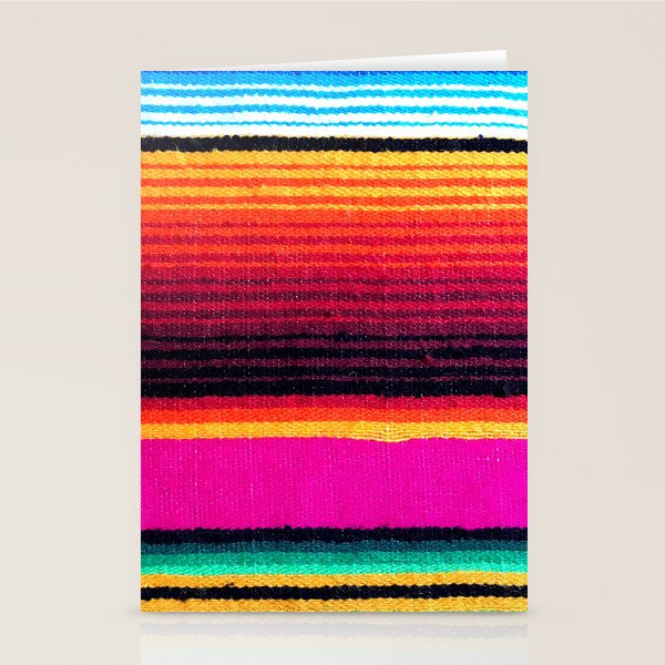 Magenta Sky Serape Stationery Card Gallery Image 1