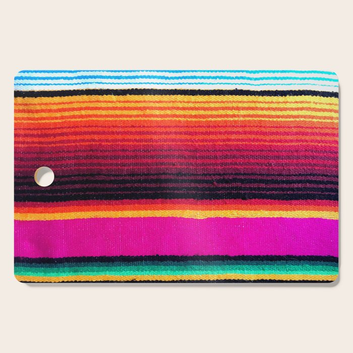 Magenta Sky Serape Cutting Board Gallery Image 1