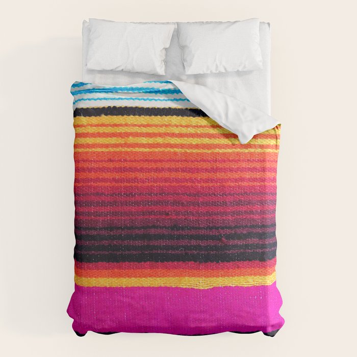 Magenta Sky Serape Duvet Cover Gallery Image 1