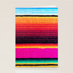 Magenta Sky Serape Stationery Card Gallery Image 2