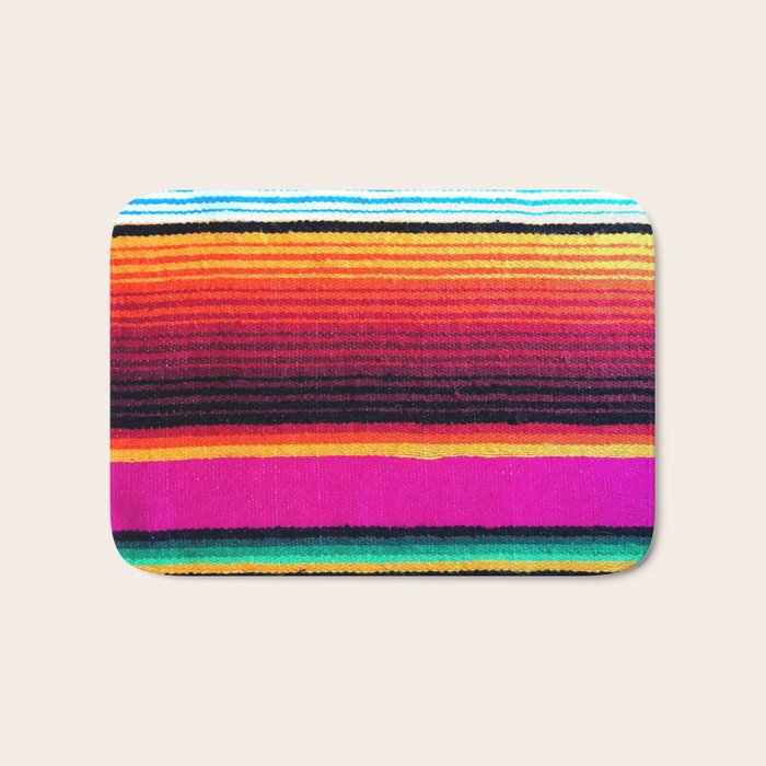 Magenta Sky Serape Bath Mat Gallery Image 1