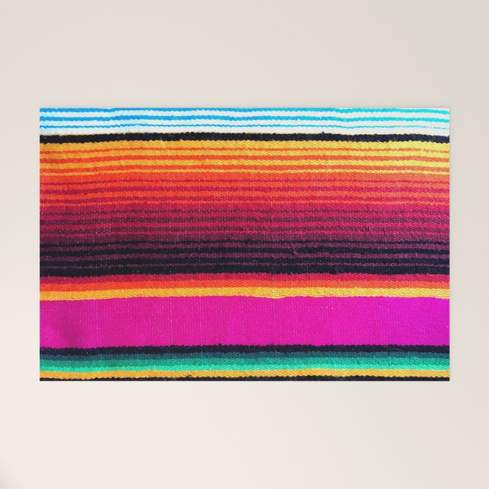 Magenta Sky Serape Welcome Mat Gallery Image 1
