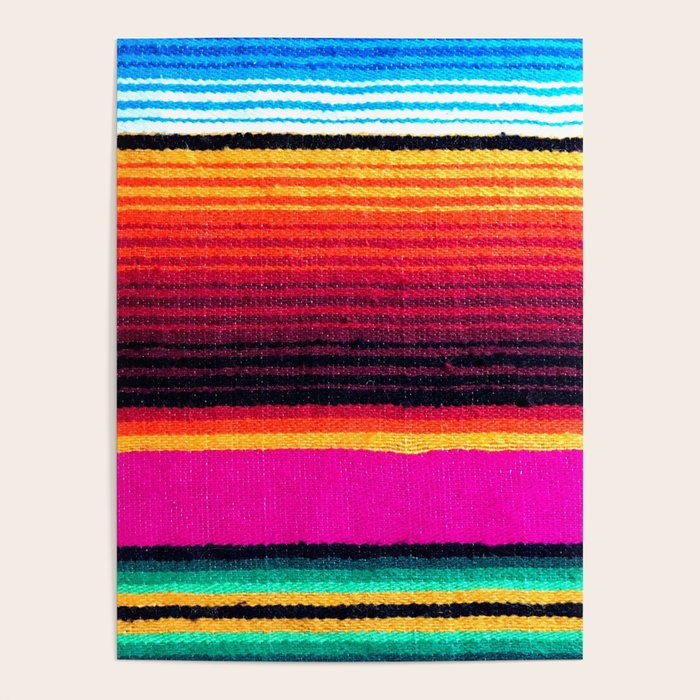 Magenta Sky Serape Poster Gallery Image 4
