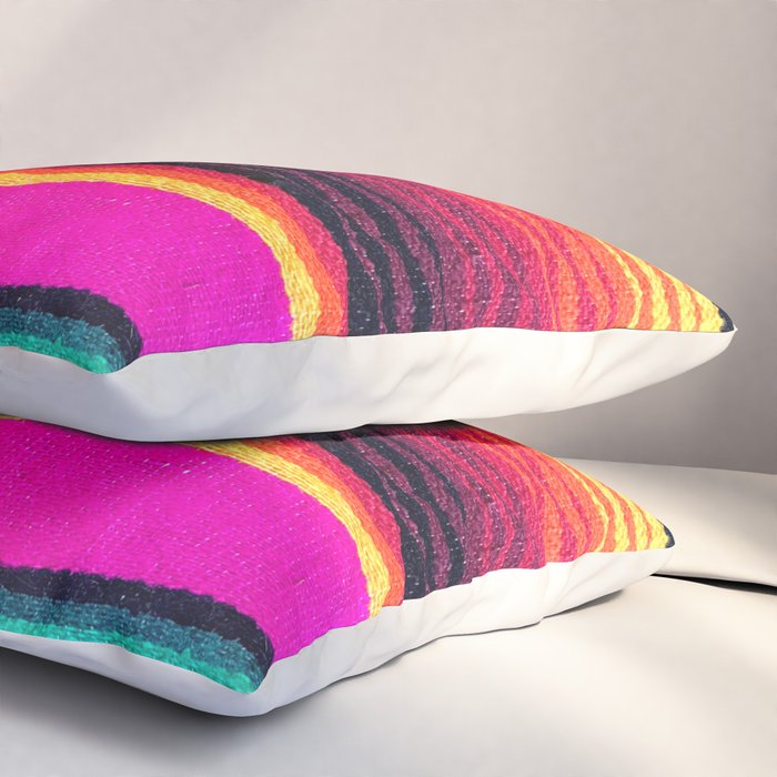 Magenta Sky Serape Pillow Sham Gallery Image 3