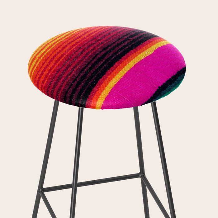 Magenta Sky Serape Stool Gallery Image 2