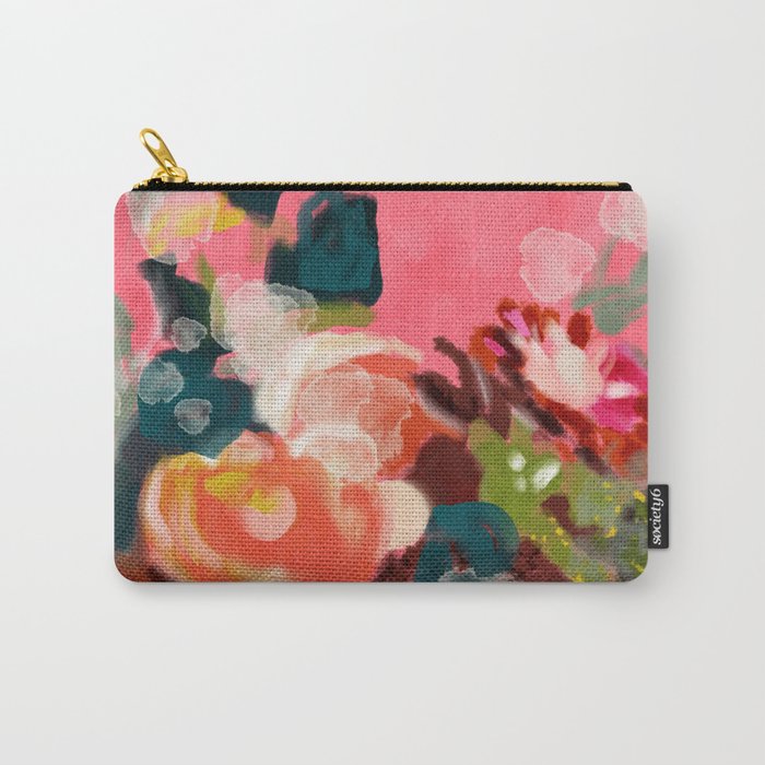 bloom it, abstract art Carry All Pouch Gallery Image 1