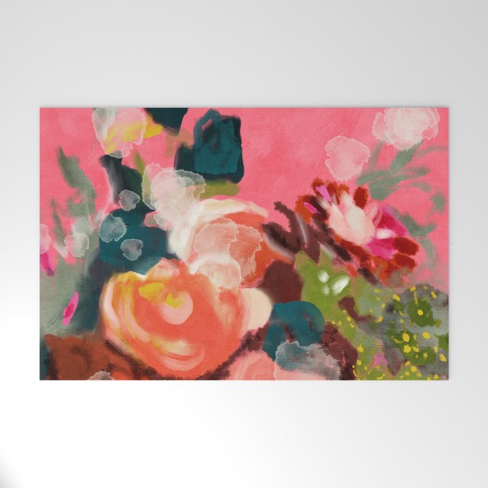 bloom it, abstract art Welcome Mat Gallery Image 1
