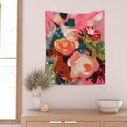 bloom it, abstract art Wall Tapestry Gallery Image 2