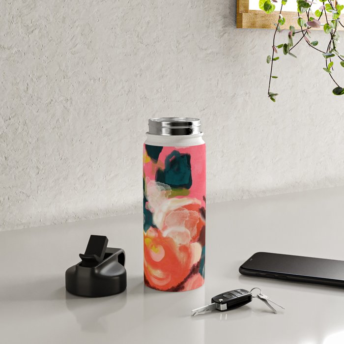bloom it, abstract art Water Bottle Gallery Image 4
