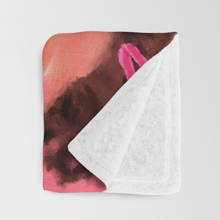 bloom it, abstract art Throw Blanket Gallery Image 3