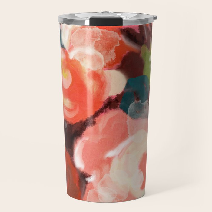 bloom it, abstract art Travel Mug Gallery Image 1