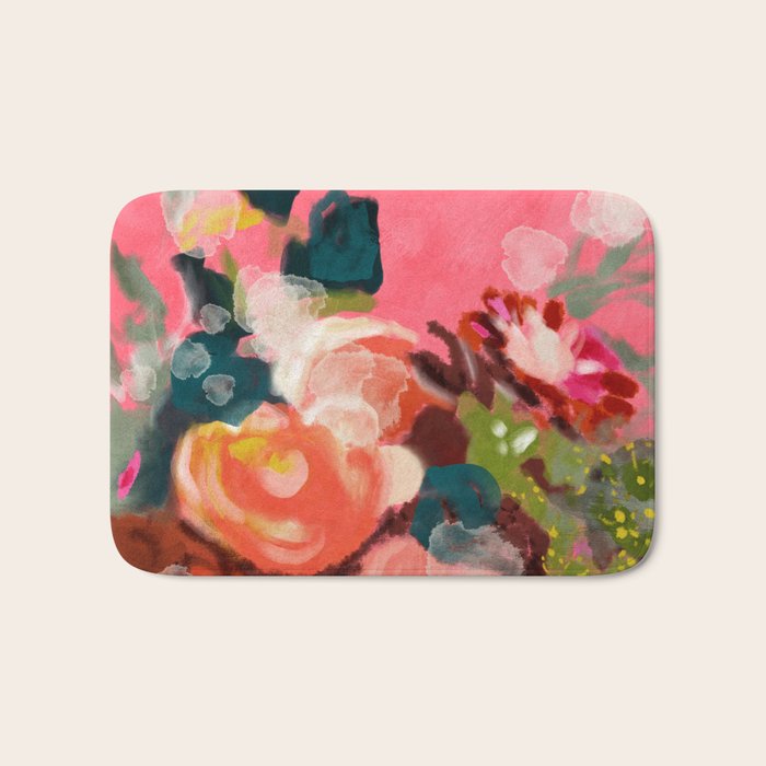 bloom it, abstract art Bath Mat Gallery Image 1