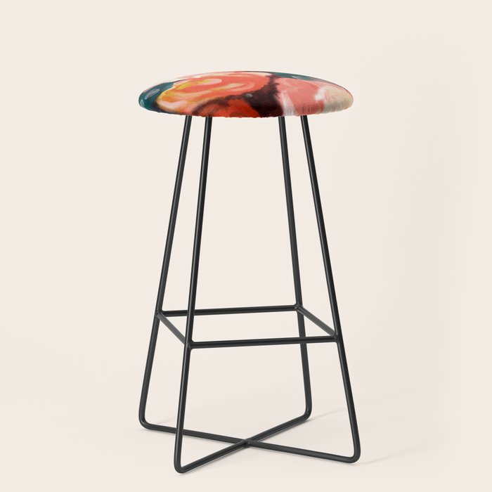 bloom it, abstract art Stool Gallery Image 1