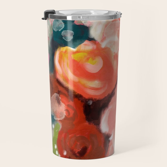bloom it, abstract art Travel Mug Gallery Image 3