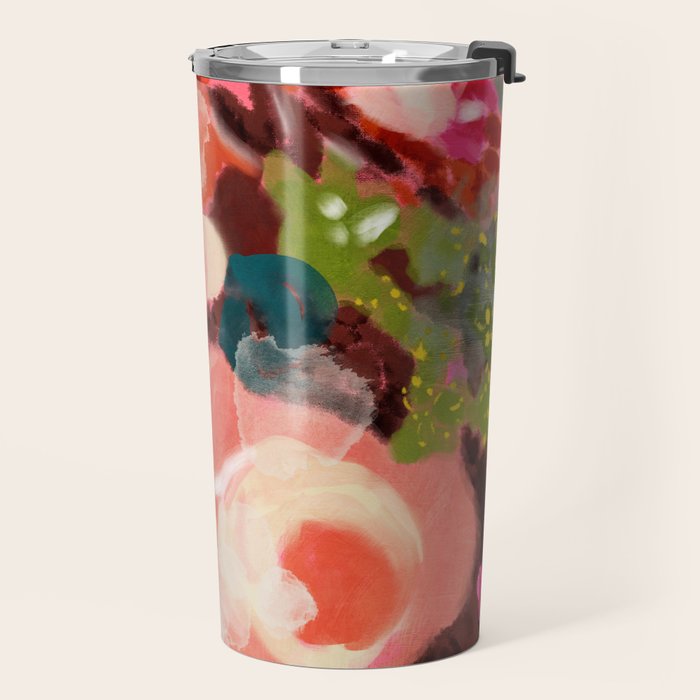 bloom it, abstract art Travel Mug Gallery Image 2