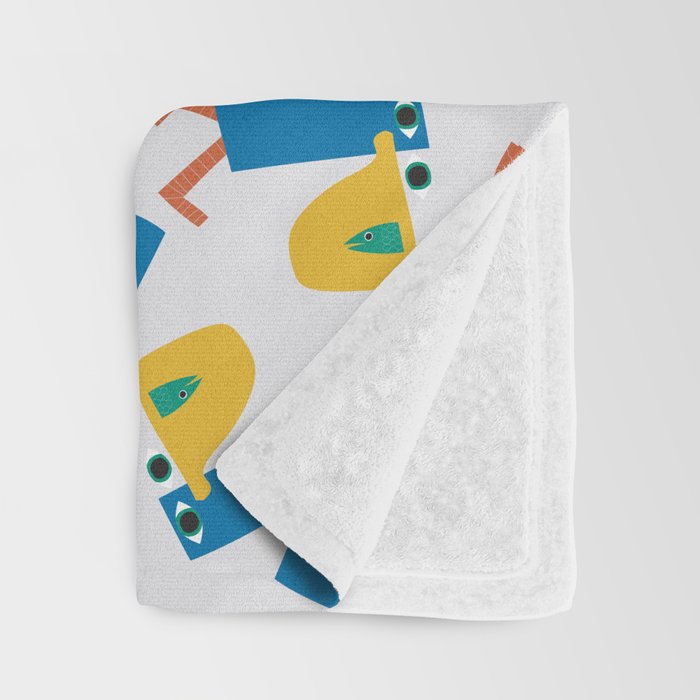 Pelican's Lunch Pattern Throw Blanket Gallery Image 3