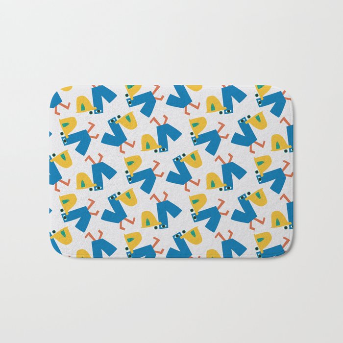 Pelican's Lunch Pattern Bath Mat Gallery Image 1