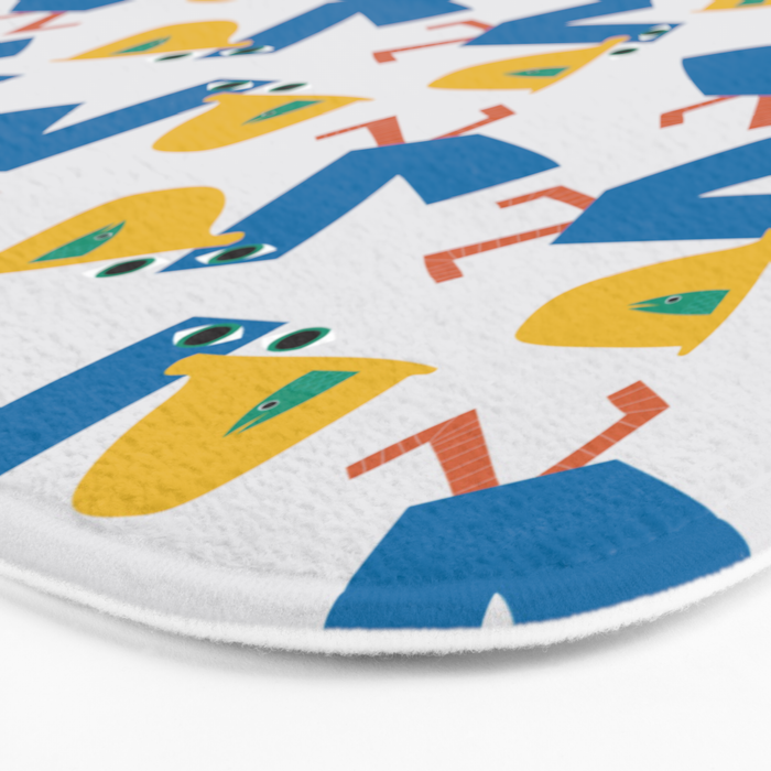 Pelican's Lunch Pattern Bath Mat Gallery Image 3