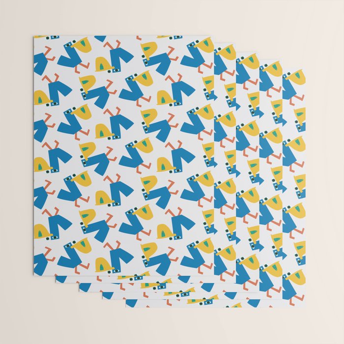 Pelican's Lunch Pattern Wrapping Paper Gallery Image 3