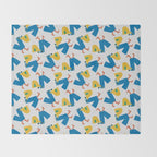 Pelican's Lunch Pattern Throw Blanket Gallery Image 2