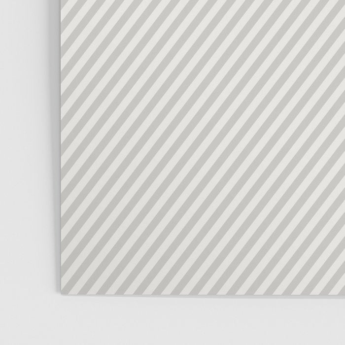 Angular Stripes - White and Grey Poster Gallery Image 3