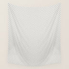 Angular Stripes - White and Grey Wall Tapestry Gallery Image 4