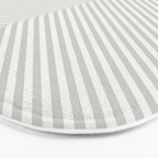 Angular Stripes - White and Grey Bath Mat Gallery Image 3