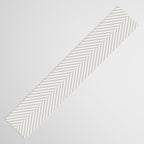 Angular Stripes - White and Grey Table Runner Gallery Image 3